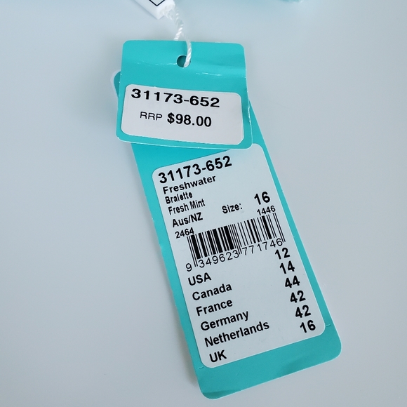 Seafolly freshwater bralette bikini top NWT - Picture 9 of 9